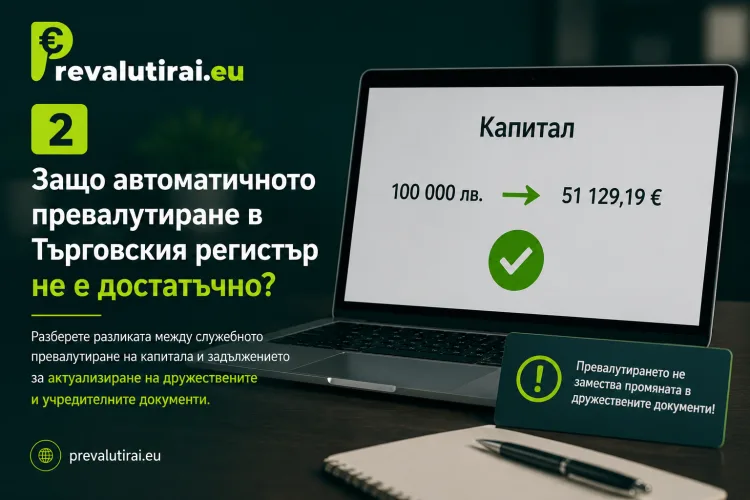 Защо автоматичното превалутиране в Търговския регистър не е достатъчно?